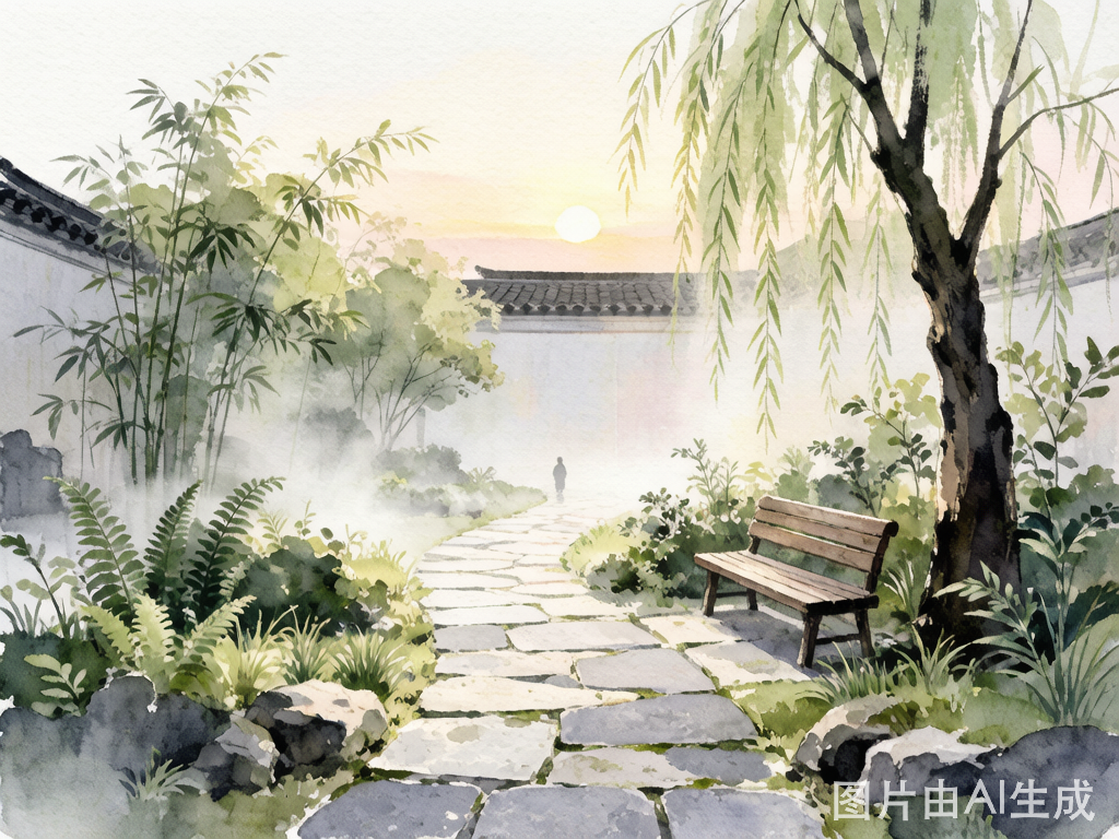 夏日窗边安静休息场景：温养正气的中医调养氛围